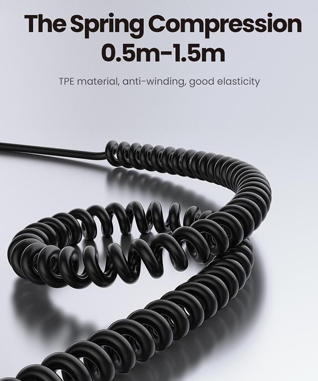 Ugreen Bluetooth 5.0 Adapterkabel for Bilstereo og Høyttalere