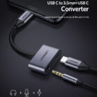 Ugreen USB-C til 3.5mm AUX og USB-C Adapterkabel