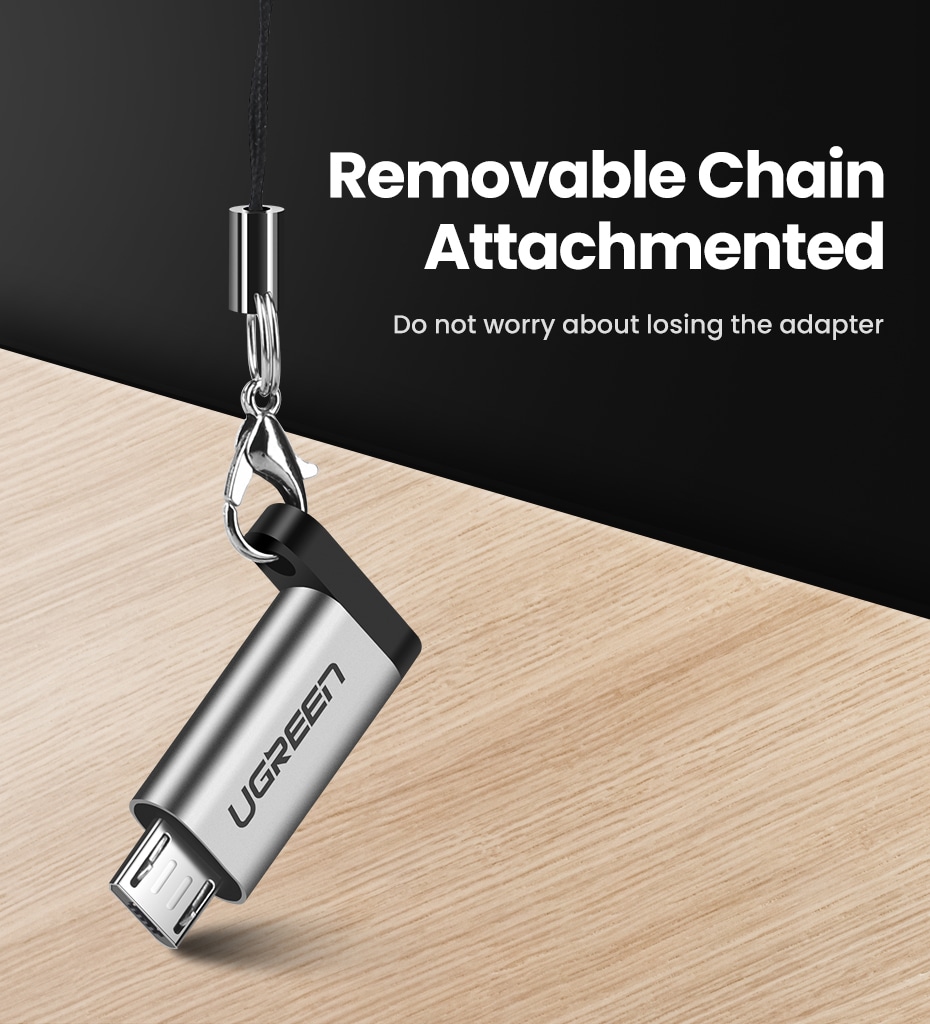 Ugreen Micro-USB til USB-C Adapter 2A