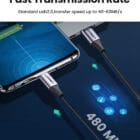 Ugreen USB-C 2.0 Kabel Flettet 3A 60W 2m