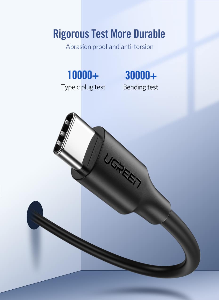 Ugreen USB-C 2.0 Kabel 3A 60W 2m