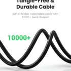 Ugreen 3.5mm AUX Kabel Flettet 2m