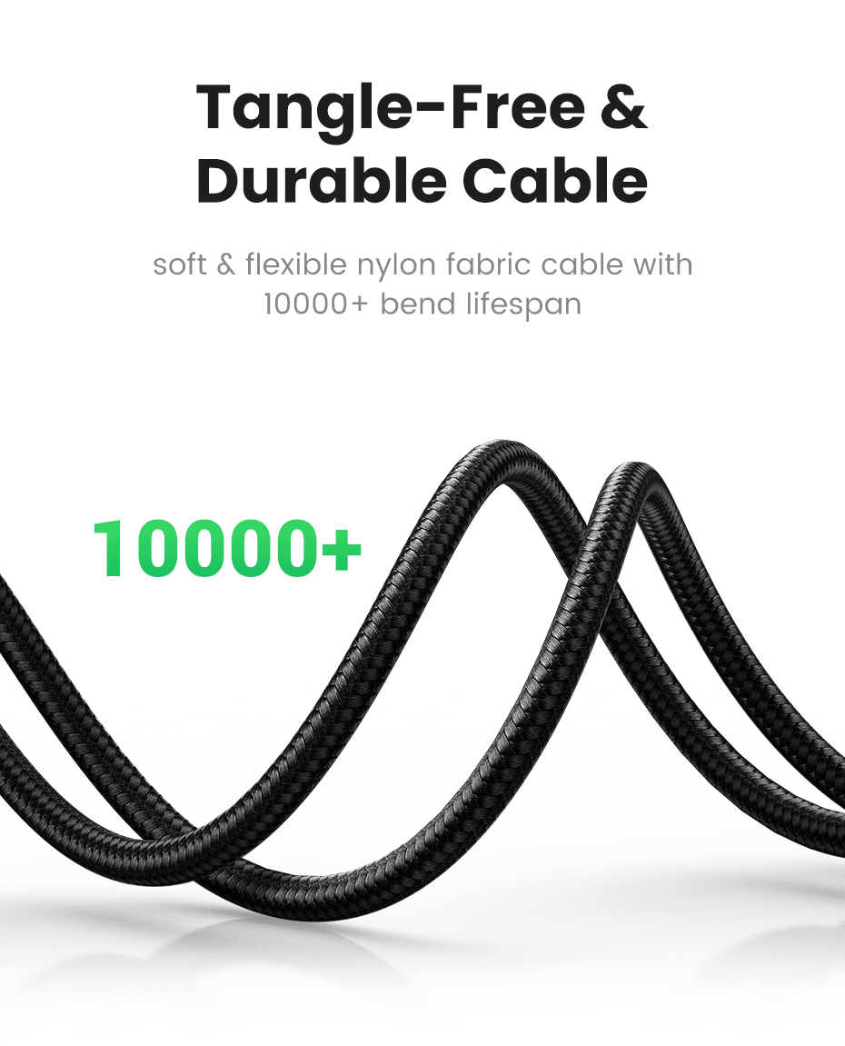 Ugreen 3.5mm AUX Kabel Flettet 2m