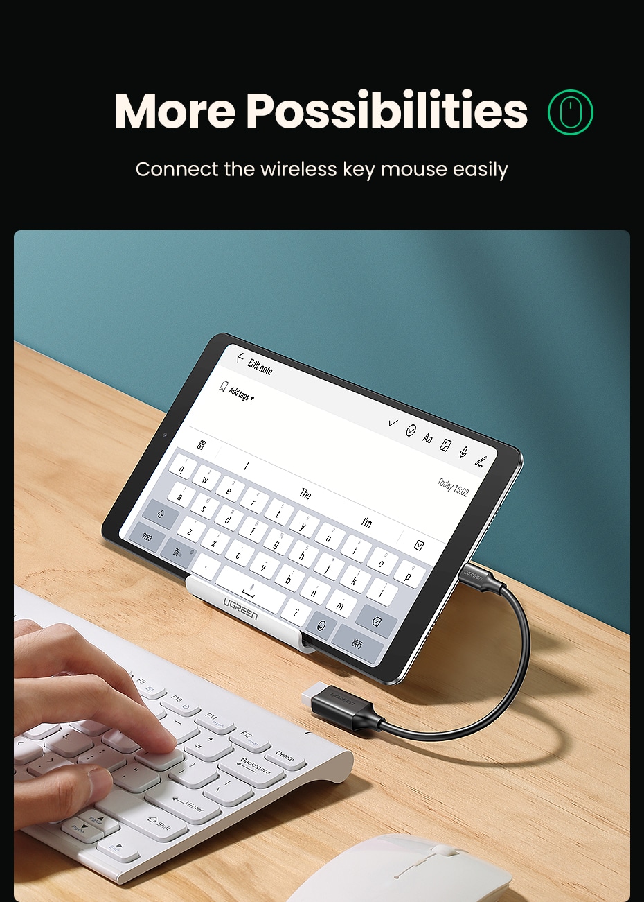 Ugreen USB-C til USB-A 3.0 OTG Adapterkabel