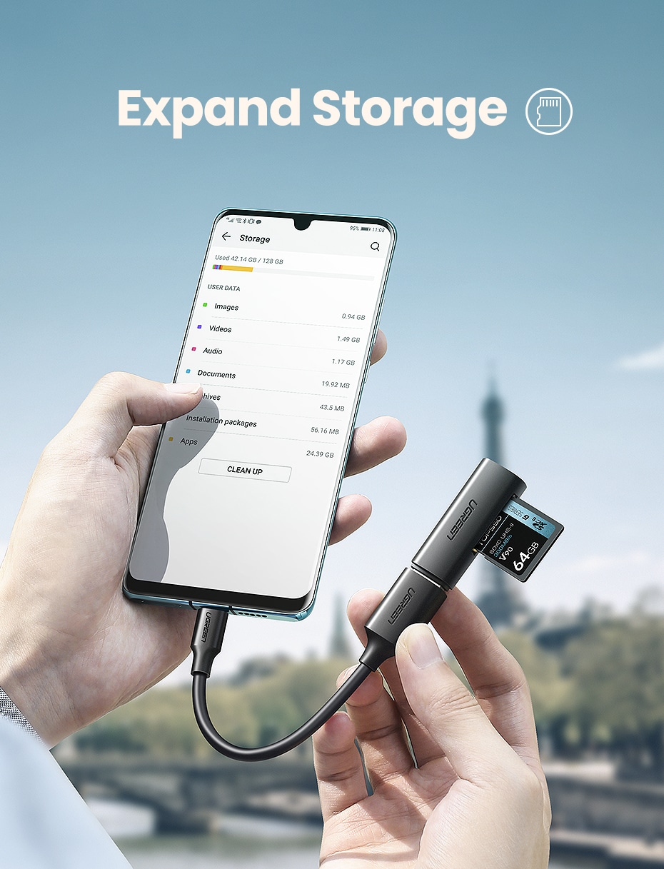 Ugreen USB-C til USB-A 3.0 OTG Adapterkabel