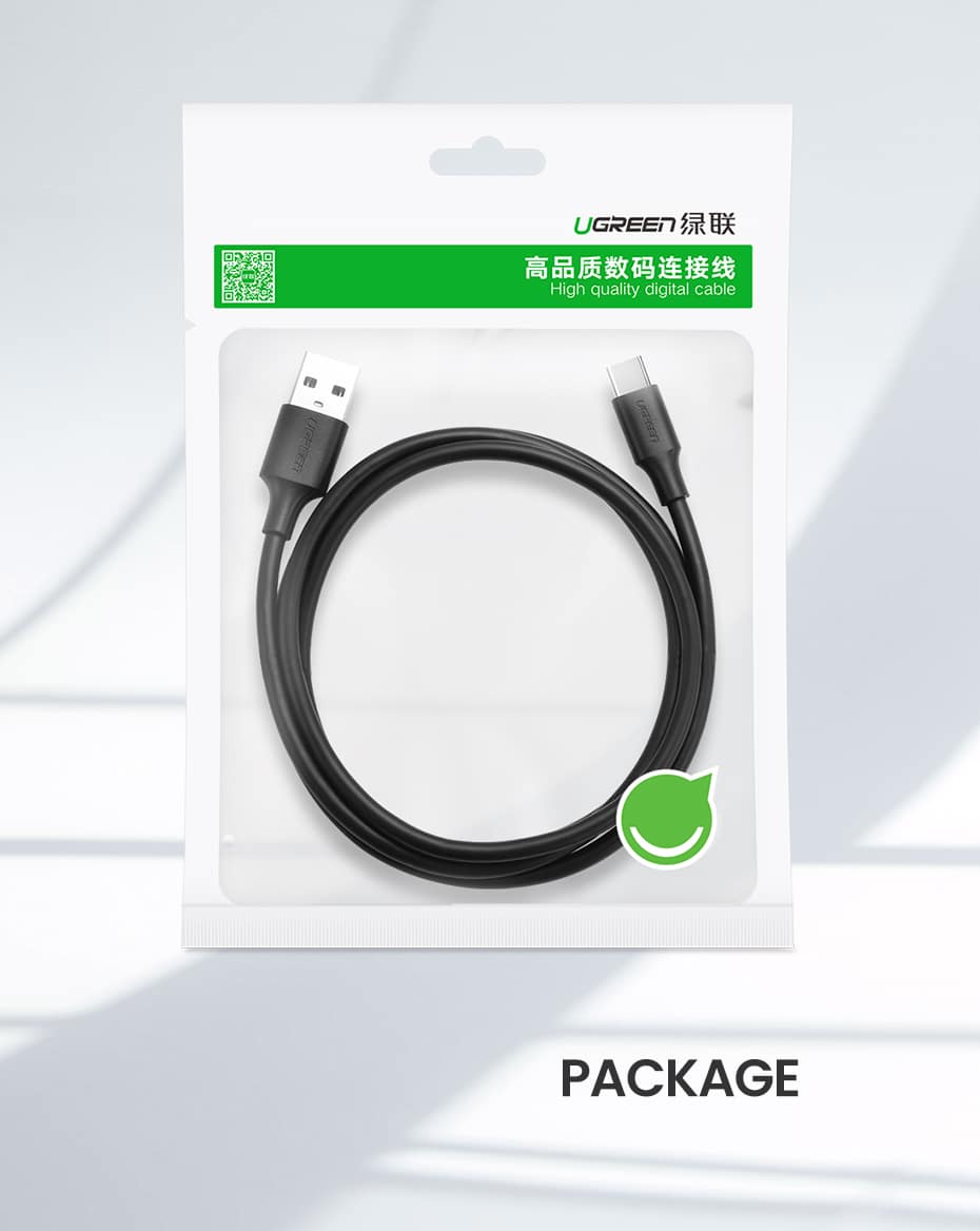 Ugreen USB-A 3.0 til USB-C Kabel 2.4A 2m
