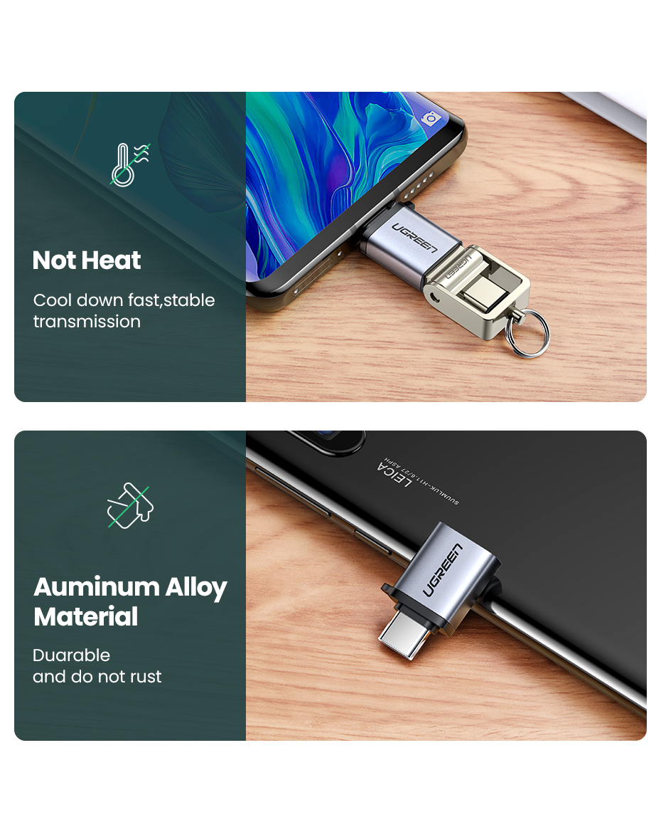 Ugreen USB-C til USB-A 3.0 OTG Adapter