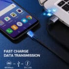 Ugreen USB-A 2.0 til Micro-USB Kabel Flettet 2A 2m