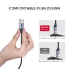 Ugreen USB-A 2.0 til Micro-USB Kabel Flettet 2A 2m