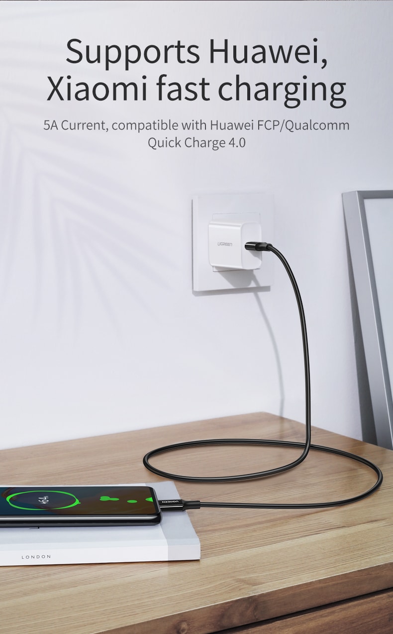 Ugreen USB-C 2.0 Kabel 5A 100W 2m