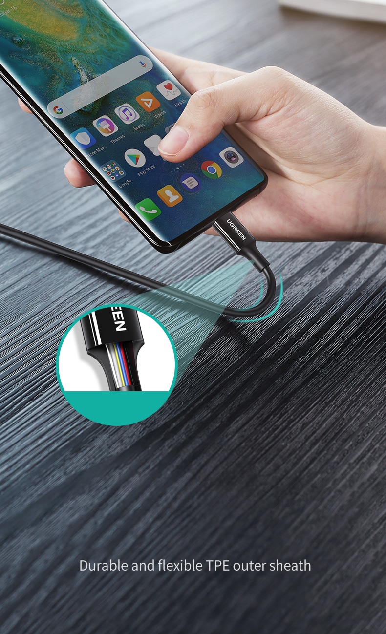 Ugreen USB-C 2.0 Kabel 5A 100W 2m
