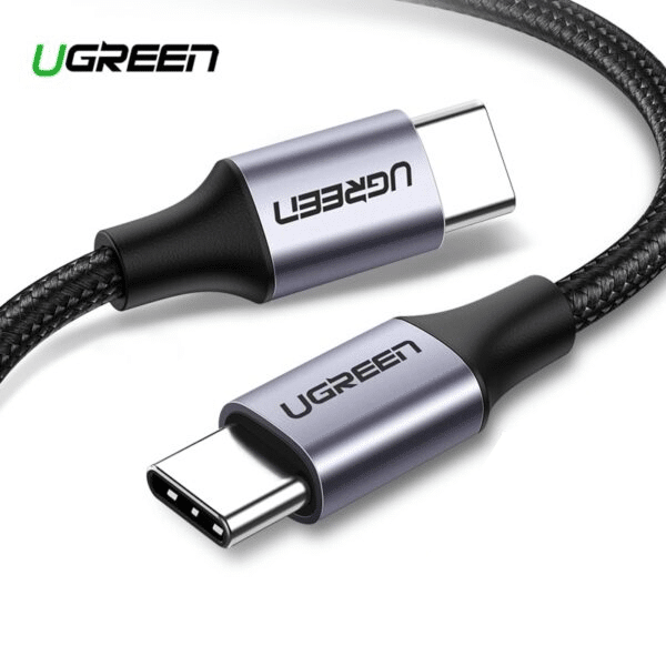 Ugreen USB-C 2.0 Kabel Flettet 3A 60W 2m Ugreen USB-C 2.0 Kabel Flettet 3A 60W 2m