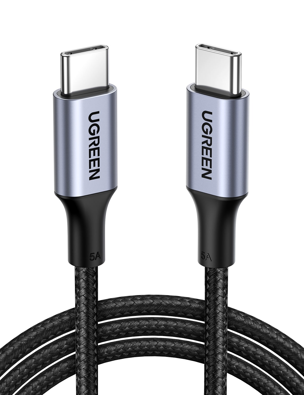 Ugreen USB-C 2.0 Kabel Flettet 5A 100W 2m