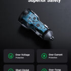 Ugreen 2xUSB Hurtiglader for Bil 36W